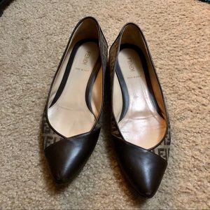 Authentic Fendi Monogram Flats US size 6